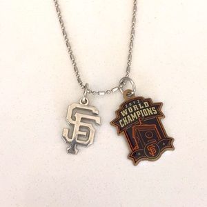 SF Giants 2012 World Champion Memorabilia Necklace